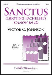 Sanctus SATB choral sheet music cover Thumbnail